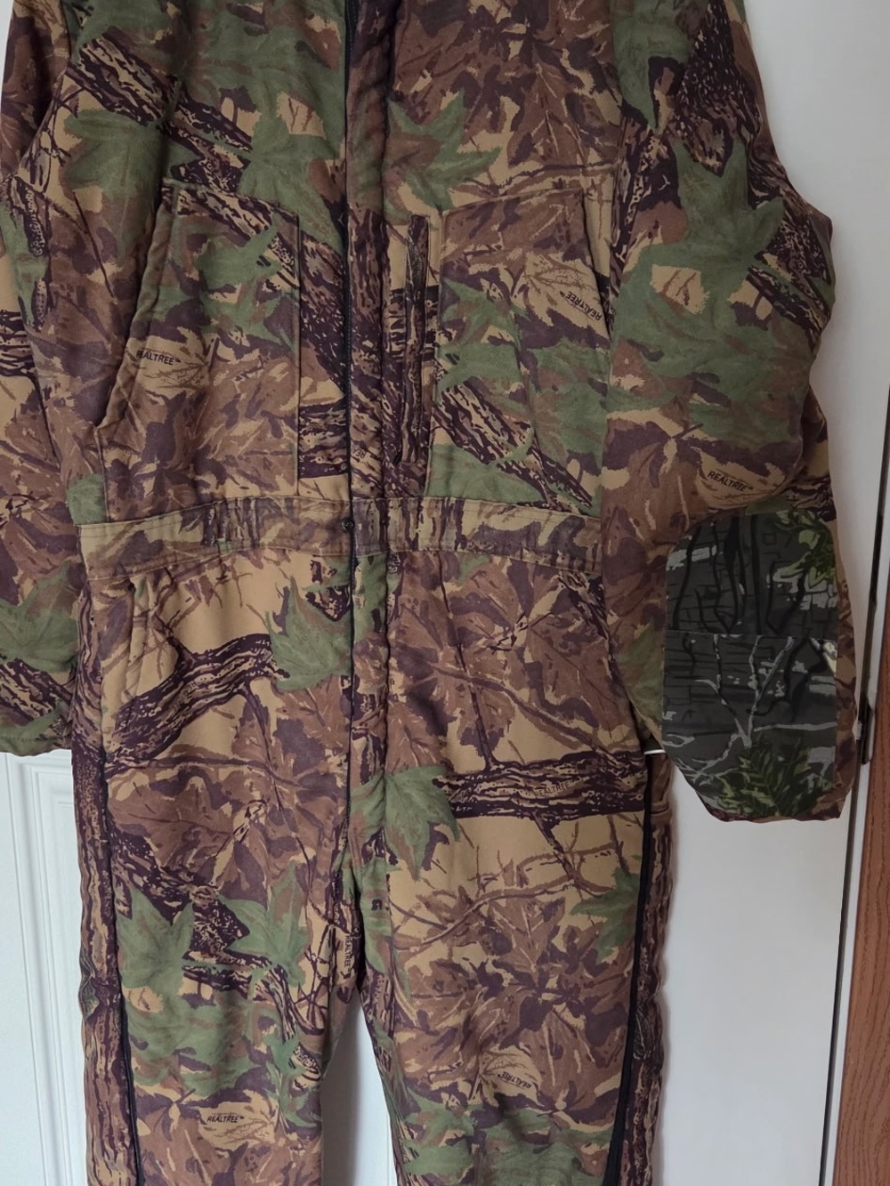 Cabela's Brown and Green Camouflage Ski Coverall Jacket